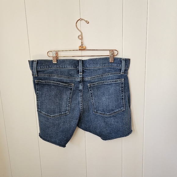NWT J Crew Maternity Cut off Denim Shorts Side Panel L - Picture 7 of 12